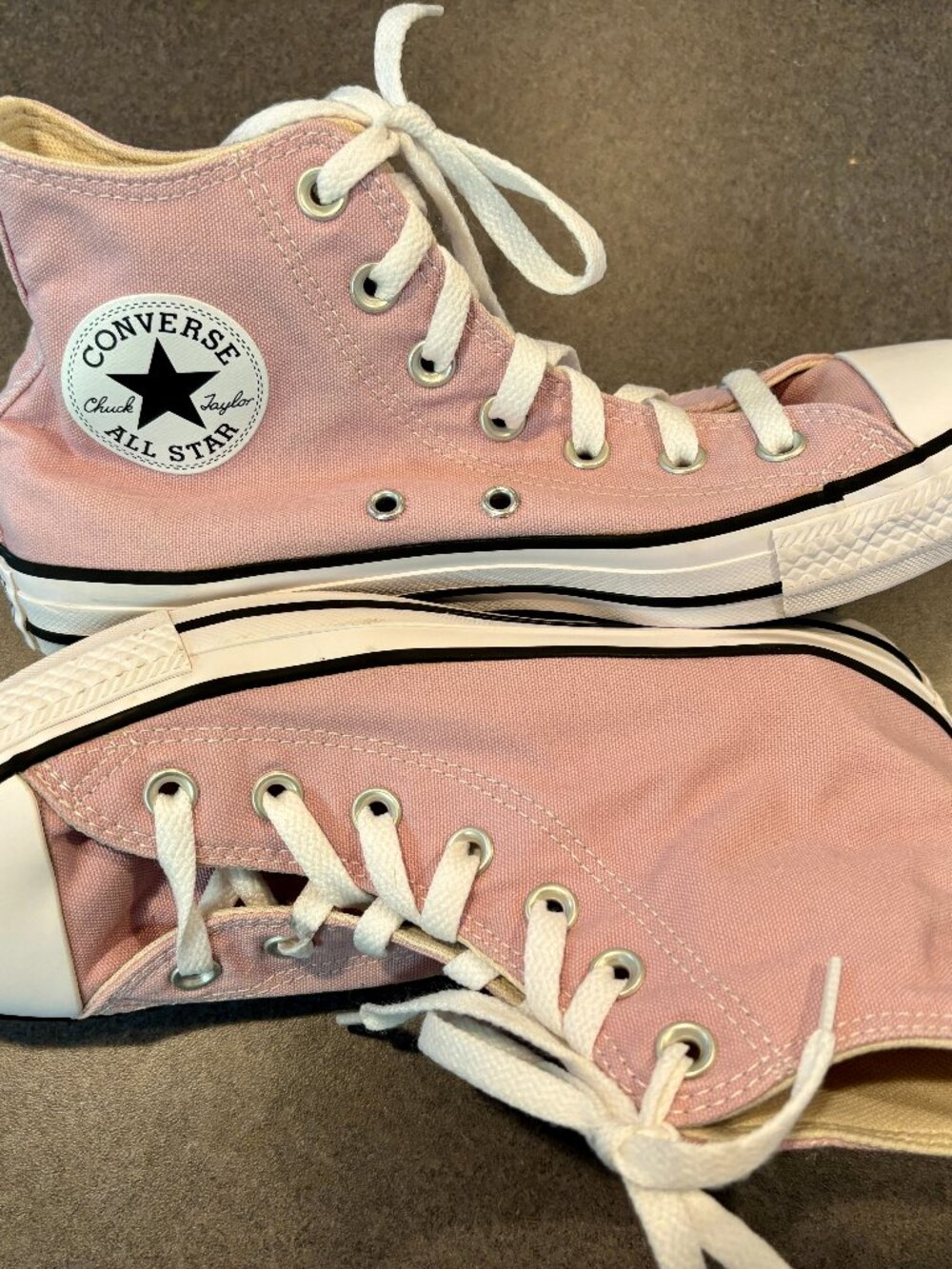 ~~Converse Chuck Taylor All Star Hi Pink Womens 8 Mens 6..VGUC!!!